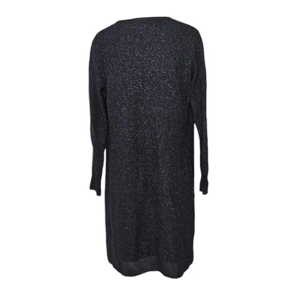 Rag & Bone Womens Black Metallic Longline Cardigan Size Small Wool Blend - Picture 2 of 9